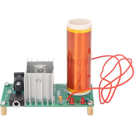 Kit Électronique DIY Bobine Plasma avec Transmission Sans Fil et Lecteur Musical, Alimentation 15‑24V DC (1/5)