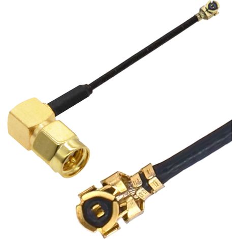 Pigtail uFL-Buchse / SMA-Stecker RA 1,13 20 cm