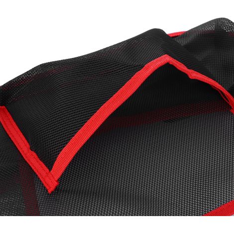 Organisateur de sac à main en fibre de polyester pour l'intérieur de la voiture, filet de rangement avec poche rouge (1/5)