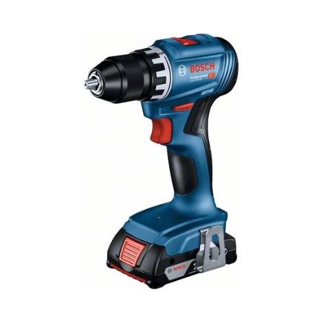Bosch Professional 18V System GSR 18V-45 - Atornillador a batería (45 Nm, diametro máx. tornillo 8 mm, sin batería, en L-BOXX), Azul (1/5)