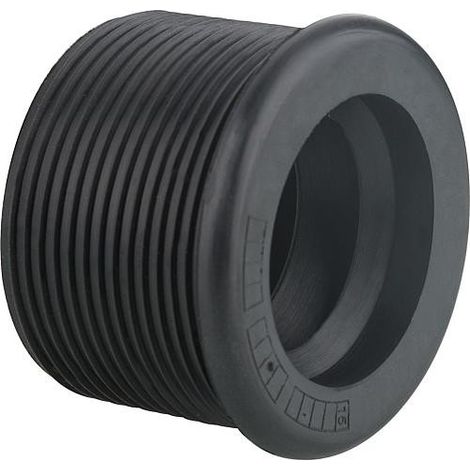 Nipple caoutchouc noir pour tube de siphon 44 x 32mm DN32
