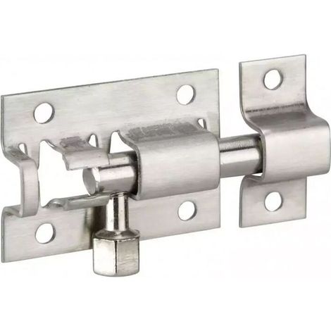 - Verrou pour porte de meuble targette inox pêne rond 38 mm - - Verrou pour porte de meuble targette inox pêne rond 38 mm (1/2)