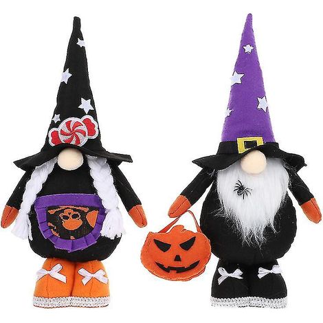 Paar Halloween-Puppen als Dekoration für Halloween (1/3)