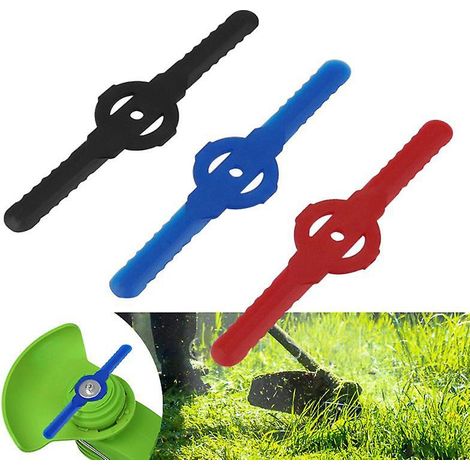 Kit de 30 lames de rechange noires en plastique pour tondeuse à gazon et accessoires de jardinage (1/4)