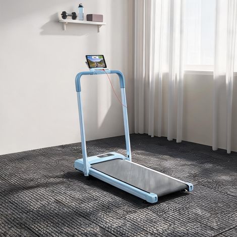Tapis de course coloris bleu en acier 112,5 x 50 x 93,5 cm (1/5)
