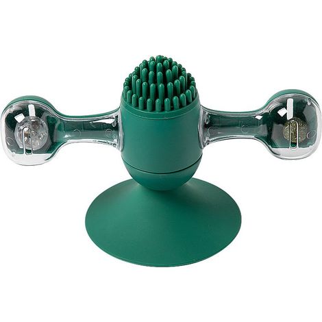 Jouets à l\\'herbe à chat, jouet interactif rotatif à 360° pour chat avec ventouse (1/2)