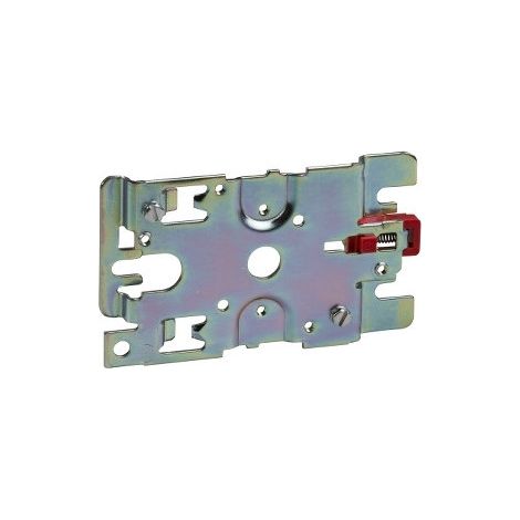 Platine support de montage LR2D3 126x75x10mm pour TeSys D soutenue par vis Schneider