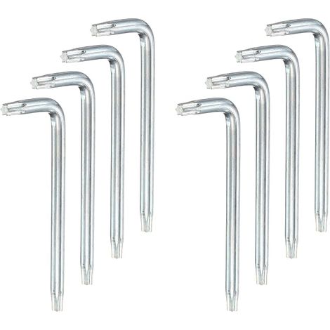 8 Pcs T25 Security Anti Tamper Torx Star Bit Wrench White (1/5)