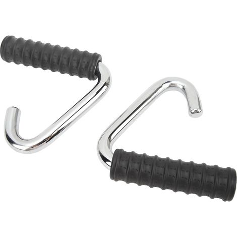 Lot de 2 poignées de traction pour hommes et femmes, en acier et TPE, en forme de C, avec élastique de résistance pour la musculation et l'entraînement physique. (1/5)