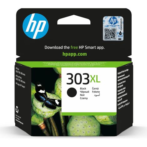 Cartucho de Tinta Original HP 303XL Negro 0190780571095 S0432548 HP