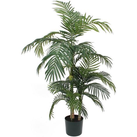 Plante artificielle palmier Areca vert pour décoration intérieure avec pot H130 x Ø95 cm - PANGIVO (1/5)