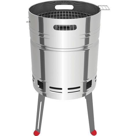 Barbecue tondo Ø40,4x75,5 in acciaio inox