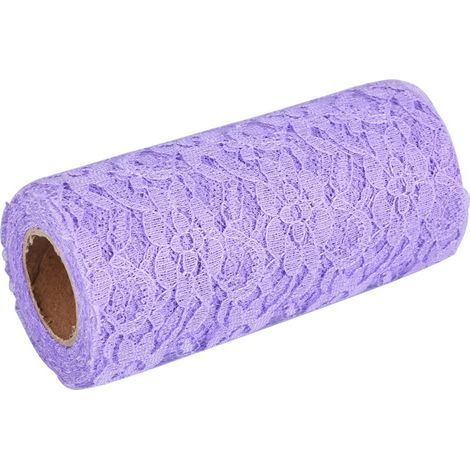 rollo de tul, encaje floral, estilo vintage, decoración para bodas y fiestas. (1/5)