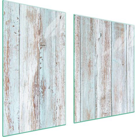 Assiette en verre et planche à découper en bois 100x52 (1/5)