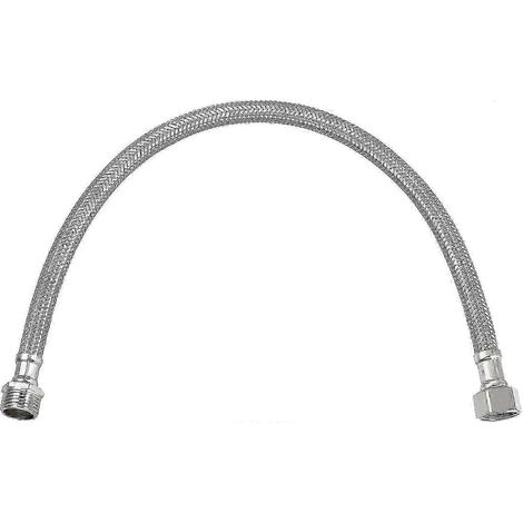 Raccord de conduite d'alimentation de robinet de 40,6 cm (16 pouces) de long, filetage femelle à compression G3/8 x connecteur mâle G1/2, compatible avec diverses marques. (1/5)