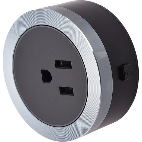 Adaptateur pour rail électrique 3250W, prise américaine 15A, se clipse et se retire facilement, raccord pour rail lumineux (1/5)