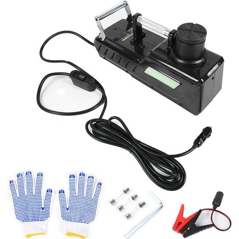 DC12V 15T cric électrique au sol Kit de levage hydraulique changement de pneu remplacement pour voiture Van camion SUV