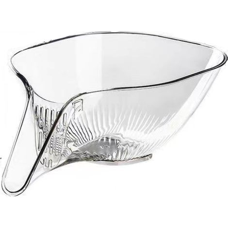 BRAVIX paniers d'égouttement multifonctionnels - Entonnoir - Ustensiles de cuisine ménagers - Panier d'égouttement avec entonnoir pour laver les légumes et les fruits (1/5)