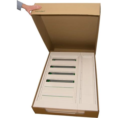 Schneider – Coffret électrique saillie plastique et métal 6 rangées 24 modules – Indice de protection IPXX – Connexion à vis et Push-in – 27,74 kg
