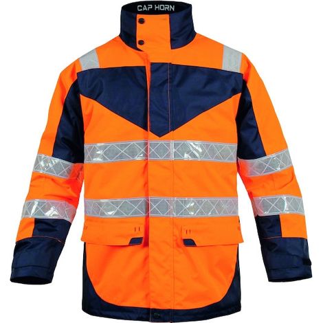 Veste bleue marine haute visibilité CAP HORN 2 - 3XL - T2S