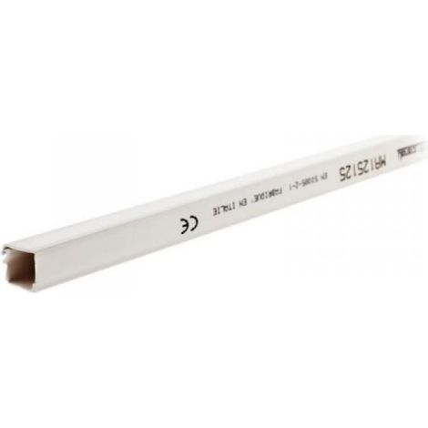 Goulotte Câble TV - 12x12 cm - 2 m - Adhésif - RAL9016 (1/5)
