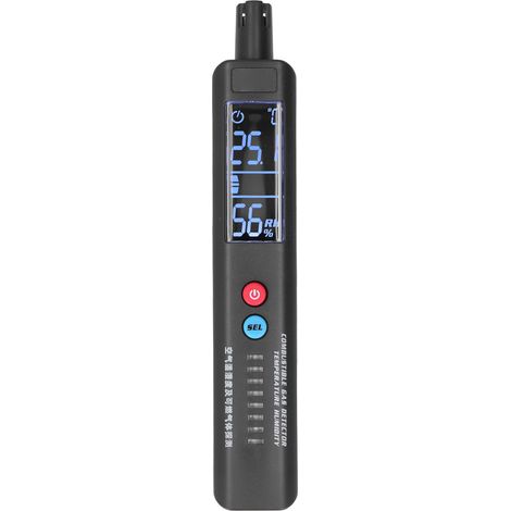 Détecteur de fuites de gaz, alarme, capteur de température et d'humidité pour propane, outil portable pour la maison (1/5)
