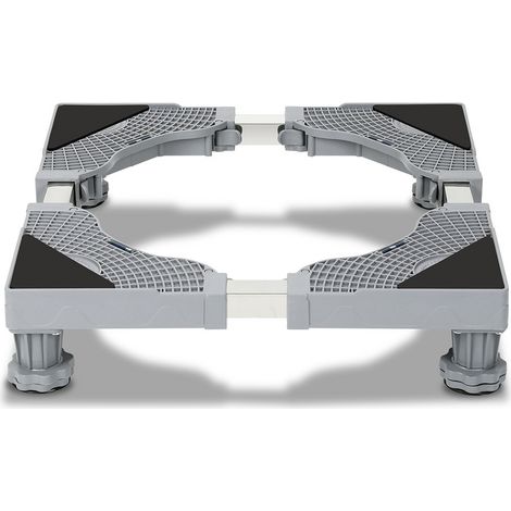 SWANEW Base per lavatrice Carrello per frigorifero Carrello a rulli per asciugatrice Lavatrice Congelatore Regolabile 41-66 cm 4 gambe (1/5)