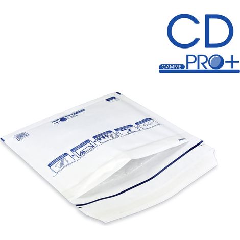 Lot de 10 Enveloppes à bulles PRO BLANCHES CD format 145x175 mm