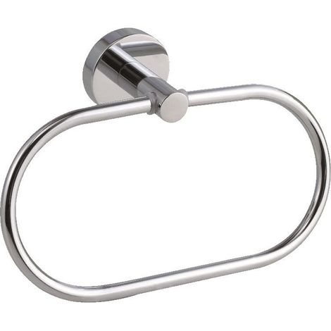 tesa Handtuchring Smooz oval, hochglanz-verchromt Handtuchringe