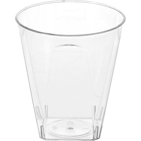 Lot de 20 Verrines Réutilisables "Facette" 6cl Transparent (1/2)