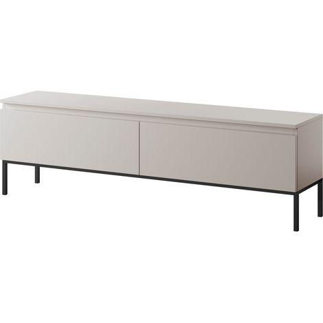 Selsey BEMMI Mueble TV con pies negros - 150 cm -beige (1/5)