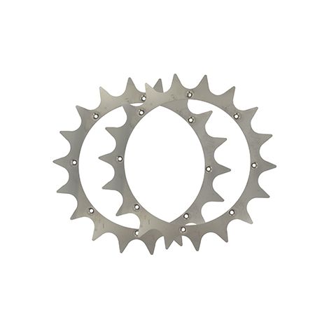 Par de crampones de ruedas adaptables para cortacéspedes robot Lizard, modelos M4, M440, M480, M485 - Wiper - Modelos Ambrogio L200