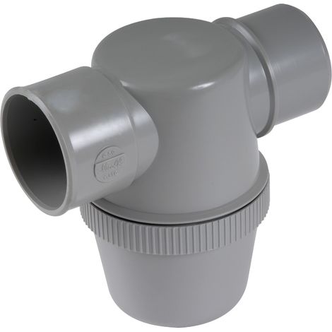 Nicoll – Siphon de lavabo PVC-C à coller – entrée horizontale Ø50 – classe M1 pour vidage de fluides à haute température