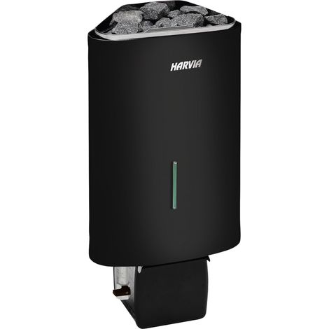 Harvia Delta Combi D29S 2,9 kW Black Saunaofen mit integriertem Verdampfer Schwarz