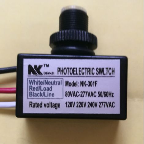 Automatischer fotoelektrischer Ein-/Ausschalter mit Lichtsensor, 120V-277V AC, für Leuchten