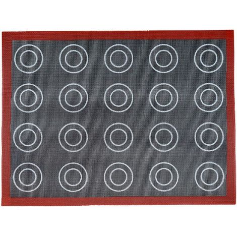 Lot de 2 tapis de four en silicone microporeux, double face, antiadhésifs, résistants à la chaleur et réutilisables (40 x 30 cm) (1/4)
