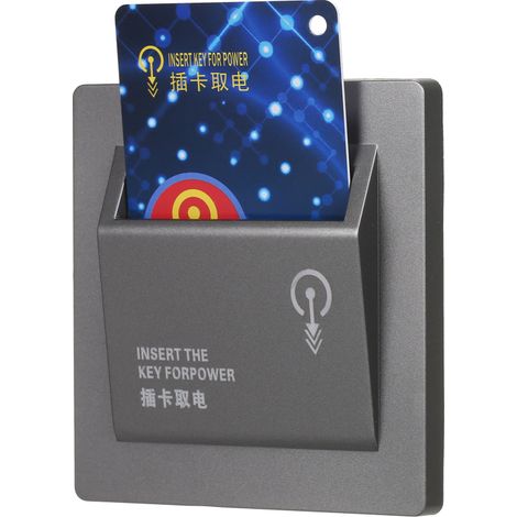 Irovami Interrupteur à carte 40A pour hôtel , Coupe-circuit économique – Aluminium, jusqu’à 8000W, pour climatiseur, chauffe-eau, TV
