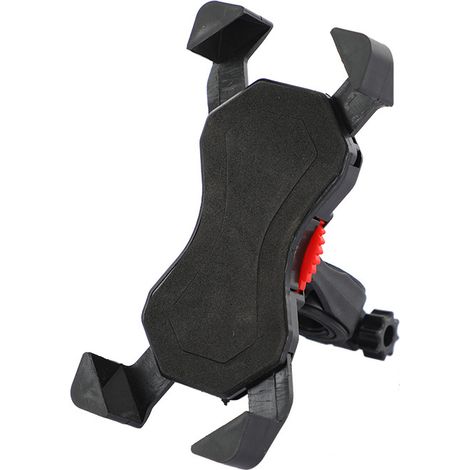 Support Téléphone Vélo Support Smartphone de Moto Accessoires portable pour voiture, Universel Porte Vélo du Guidon avec 360° Rotation pour 3,5 à 6,5 Pouces GPS pour Smartphones Autres Appareils Noir (1/5)