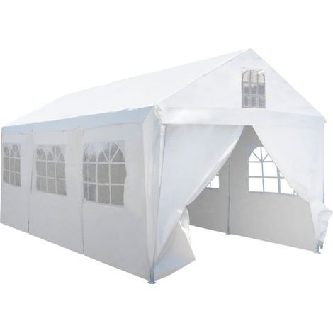 TrendLine Seitenteile für Großraumzelt 3 x 6 m, weiß, 6 Stück Seitenplane