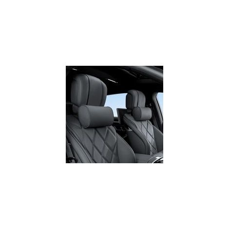 2PCS Repose Tete Voiture, Appuie Tete Voiture en Mousse à Mémoire, Coussin de Soutien de la Tête pour Les Longs Trajets, Noir, 2 Pièces