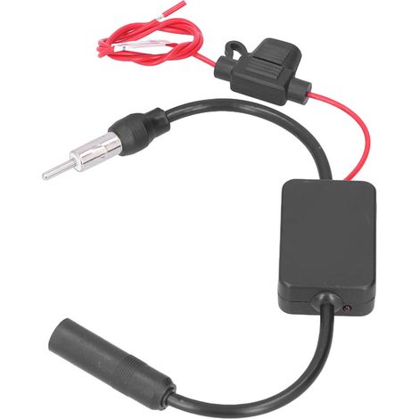 Antenne radio AM FM amplifiée avec booster de signal pour voiture, bateau, camping-car, camion, SUV, 12V (1/5)