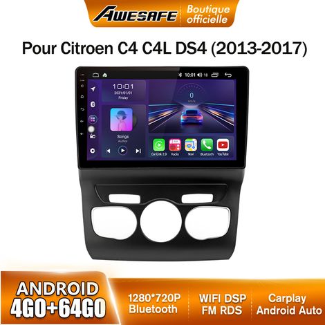 AWESAFE Autoradio Android 13 pour Citroen C4 C4L DS4 (2013-2017) avec 4Go+64Go 10''écran Tactile Carplay Android Auto GPS WiFi GPS (1/5)
