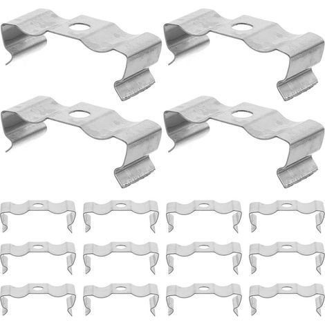 20 Clip Fixation RéGlette Tubes Ruban Néon Led T8 MéTalliques (1/5)