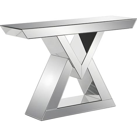 Console en MDF et miroir - Coloris : Argent - ISIDA (1/5)