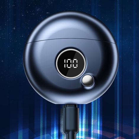 Mini tondeuse à barbe électrique, tondeuse à pain rechargeable, batterie intégrée bleue (1/5)