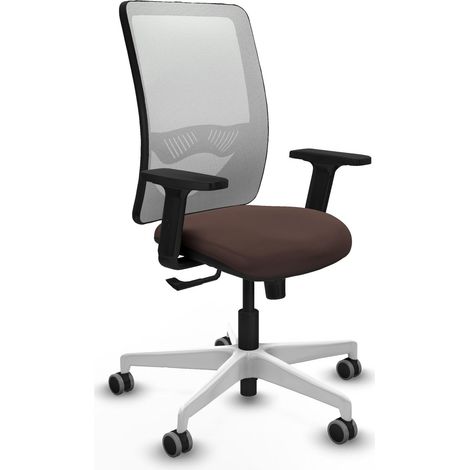 Silla de oficina piqueras y crespo Zulema marrón malla (1/2)