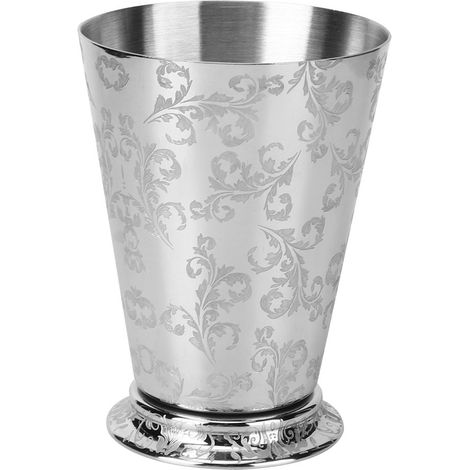 Lot 400 ml en acier inoxydable motif feuille arbre, tasse cocktail élégante pour bar maison fête accessoires (1/5)