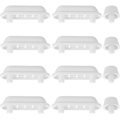 12 Pièces - Amortisseur Siège WC - Pare-chocs Couvercle - Réduction Bruis et Stabilisation pour Toilettes en Bois ou Plastique - Transparent - 2,5x1,5cm (1/5)