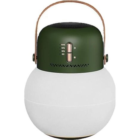 Luz de camping al aire libre con Altavoz Bluetooth Verde