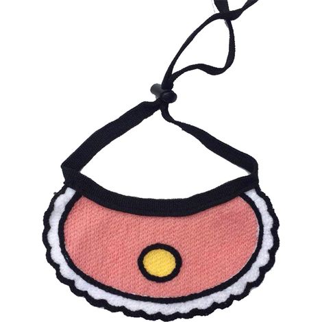 Bavoirs pour chiens et chats, écharpe, tour de cou ajustable, jolis bavoirs en forme de cœur (rose taille S) (1/3)